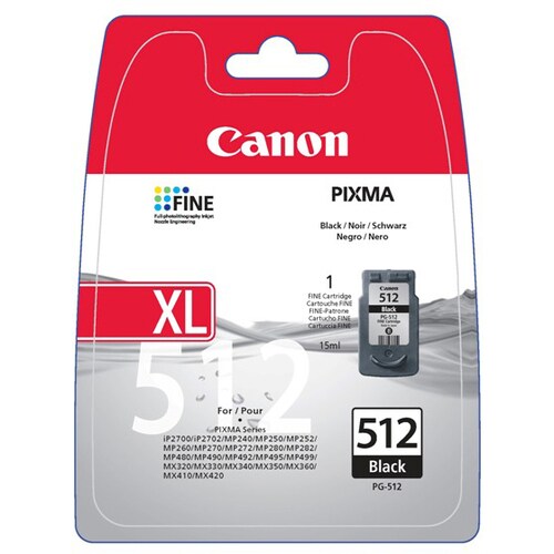 Canon PG-512 Tintenstrahl Tintenpatrone - Schwarz - Originaler Pack - Tintenstrahl