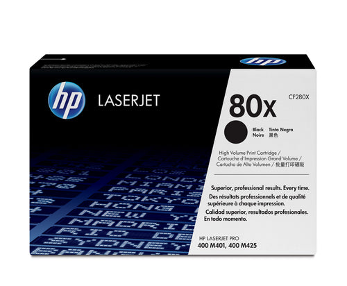 HP 80X Laserdruck Tonerkartusche - Schwarz - Original - 1 Each - Laserdruck - 1er Pack