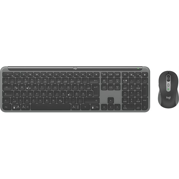 Logitech Desktop MK950 Signature Slim Combo f. Busi. WL BOLT [DE] Grafit BT Logi Options+ (WIN und macOS) Tastatur