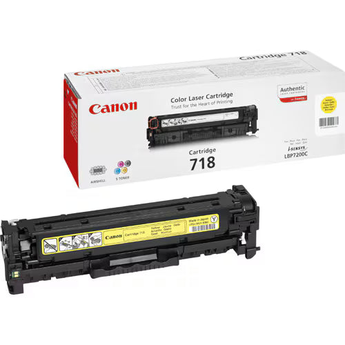 Canon 718 Laserdruck Tonerkartusche - Gelb - Originaler Pack - Laserdruck
