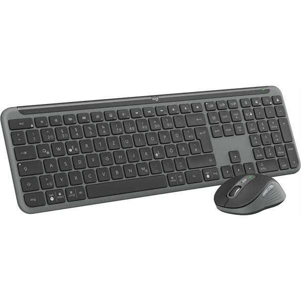 Logitech Desktop MK950 Signature Slim Combo f. Busi. WL BOLT [DE] Grafit BT Logi Options+ (WIN und macOS) Tastatur