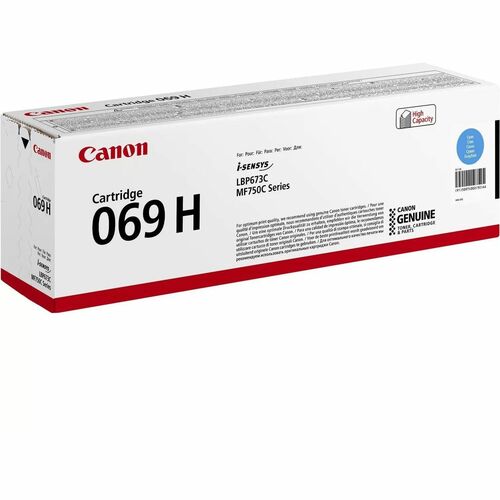 Canon 069H Hoch Kapazität Laserdruck Tonerkartusche - Cyan - Originaler Pack - Laserdruck - Hoch Kapazität