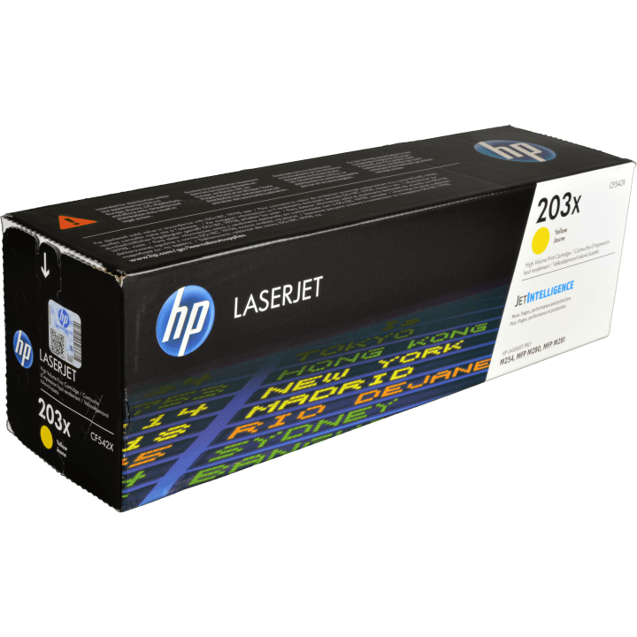 HP 203X Hoch Kapazität Laserdruck Tonerkartusche - Gelb - Originaler Pack - Laserdruck - Hoch Kapazität - 2500 Seiten